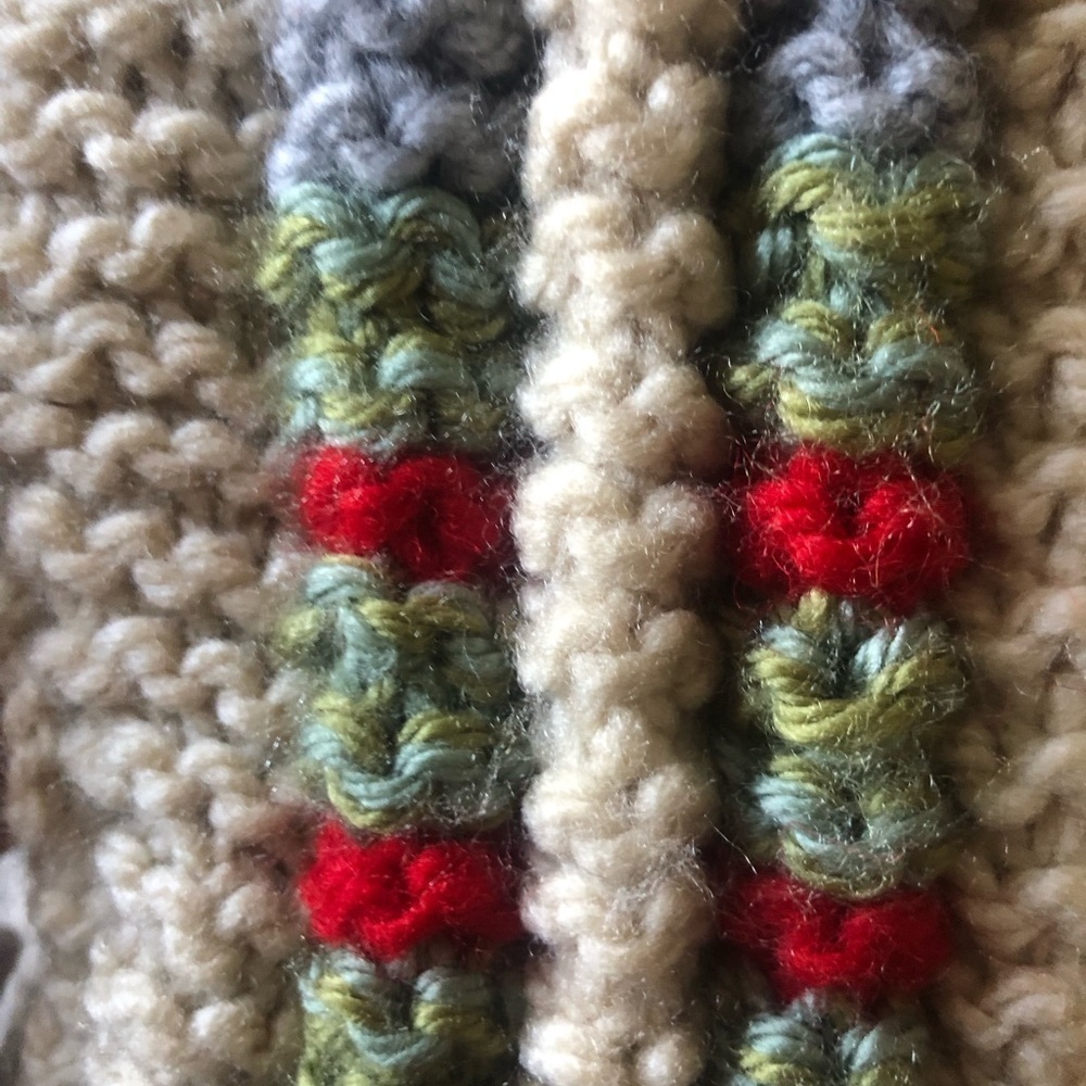 Handmade Knit Crochet Wool Slippers Brand New - Picture 4 of 4
